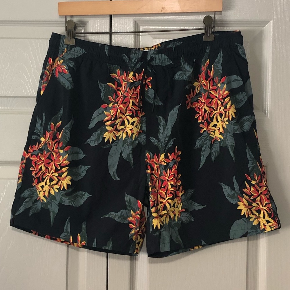 Hill City Mens Swim Trunks, Large